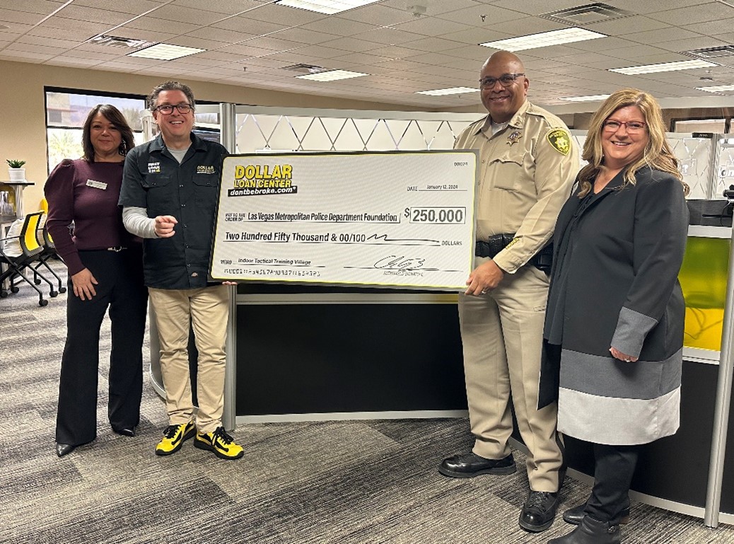 Chuck Brennan of Dollar Loan Center donating $250,000 to Las Vegas Metro Police Department Foundation