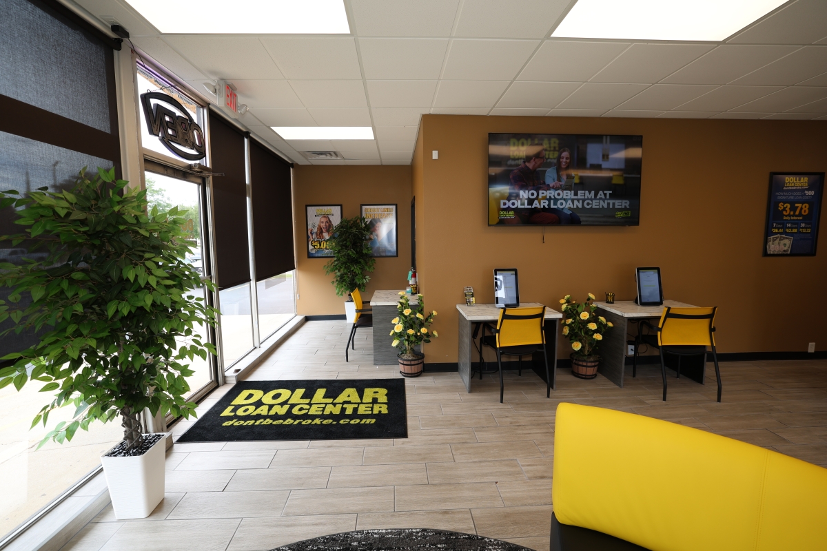 Interior of Dollar Loan Center Beloit