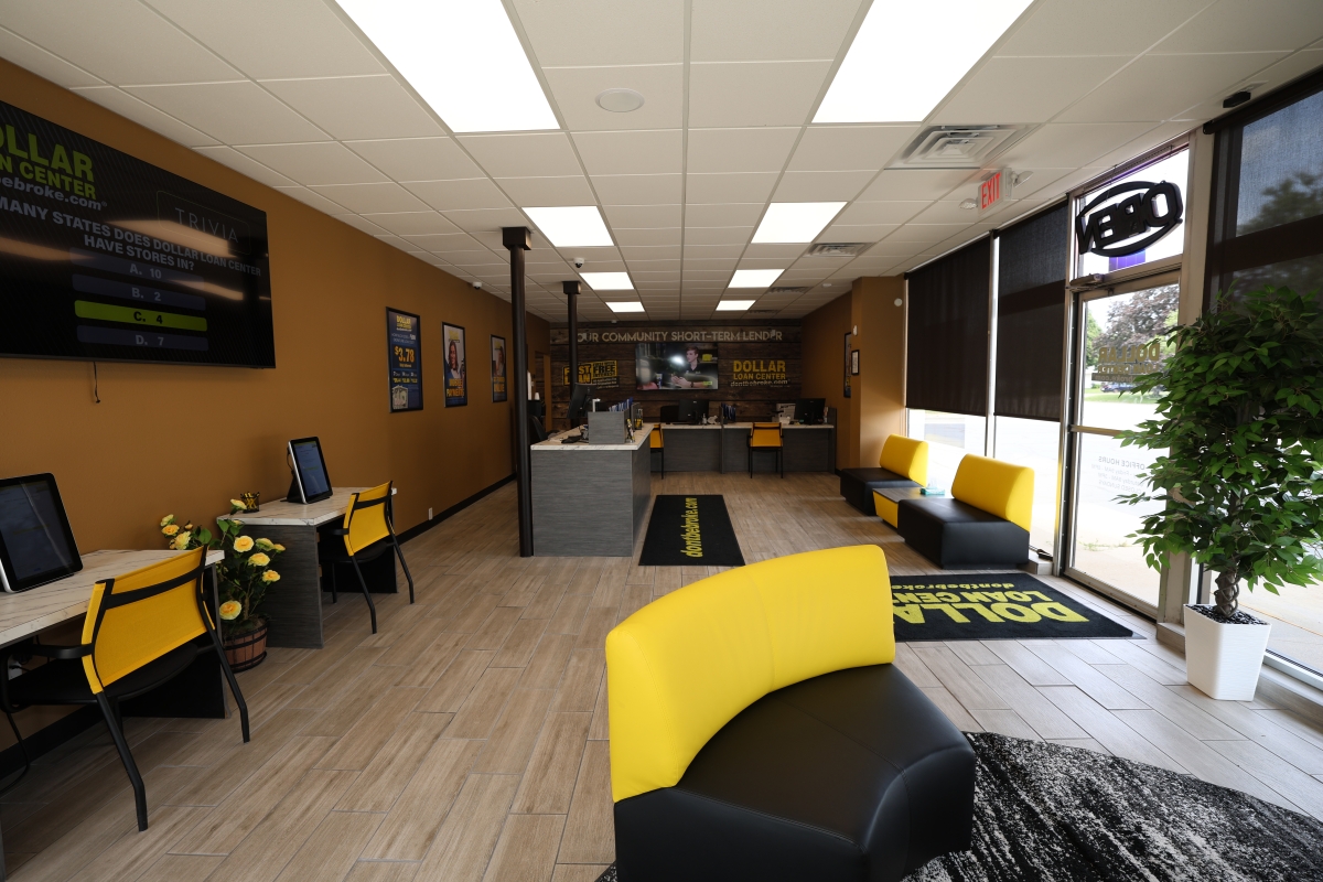 Interior of Dollar Loan Center Beloit