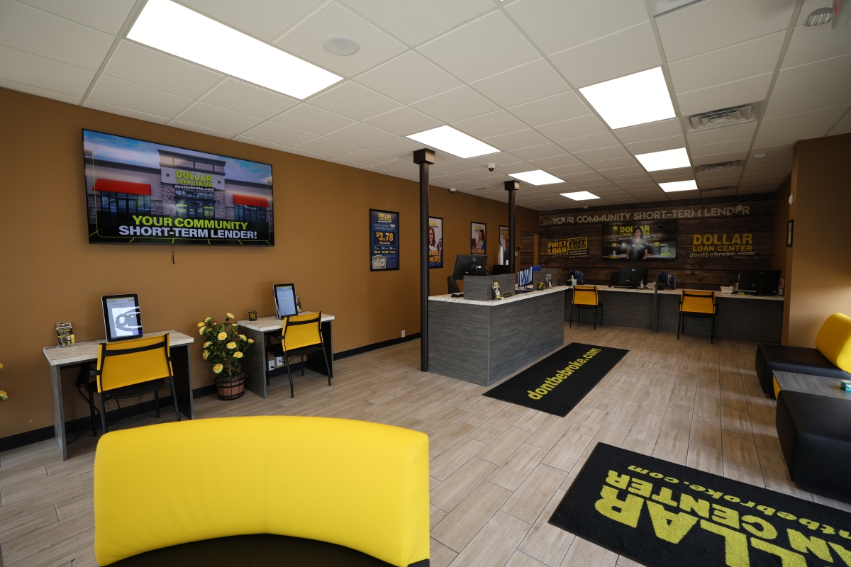 Interior of Dollar Loan Center Beloit