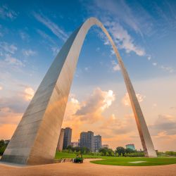 The Gateway Arch in St. Louis, Missouri