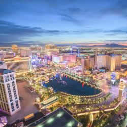 View from above the Las Vegas Strip, Nevada